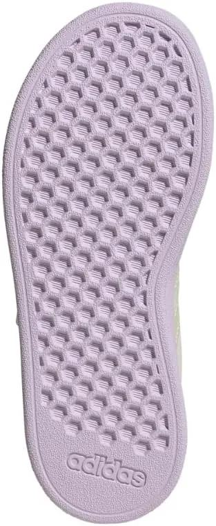 adidas Unisex-Child Grand Court 2.0 Elastic Lace Sneaker