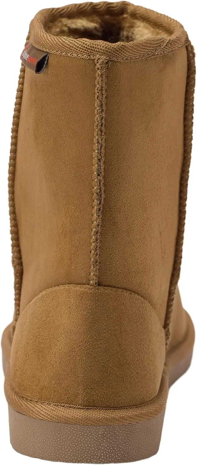 Alpine Swiss Laura Women’s Short Winter Boots Faux Suede Sherpa Lined Warm & Comfortable with Anti-Slip Sole