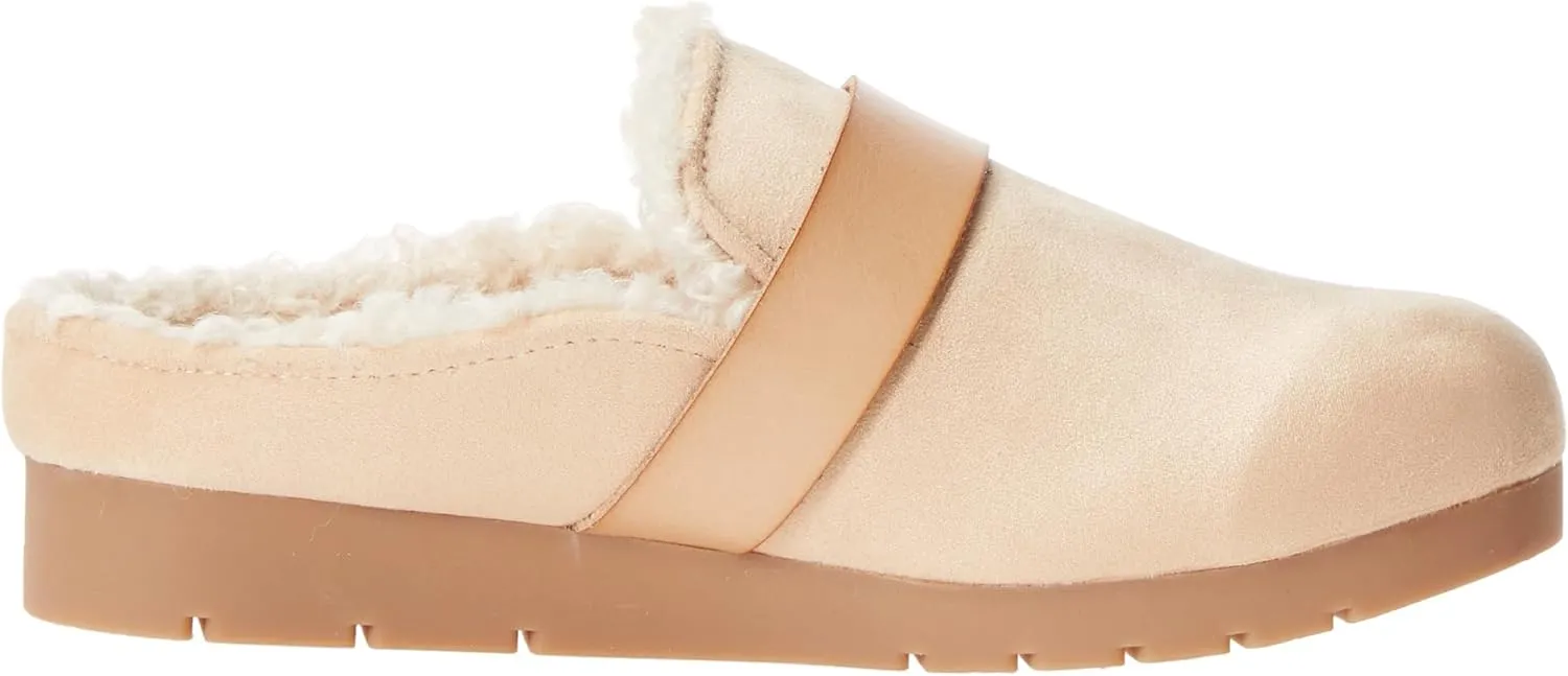 Amazon Essentials Women's Backless Shearling Memory Foam Mule