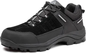 ANGRYRAM Brown Steel Toe Work Shoes for Men Women, Lightweight, Breathable, Slip Resistant, Puncture Proof, Comfortable, Ideal for Construction Industry