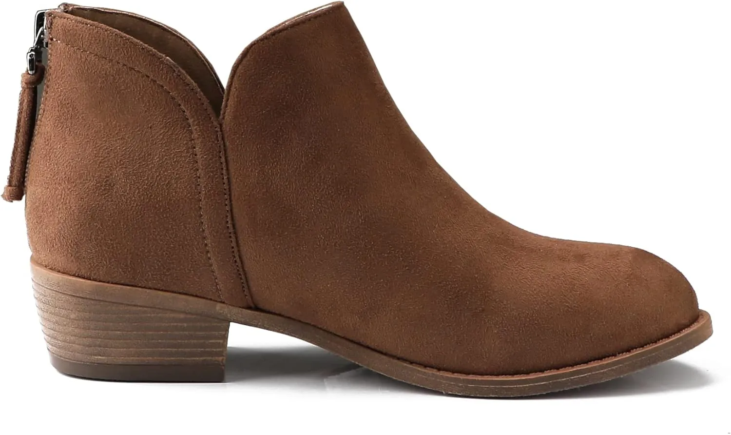 Ankle Boots for Women.Women's Low Heeled Booties.Fashion Thick Heel Design