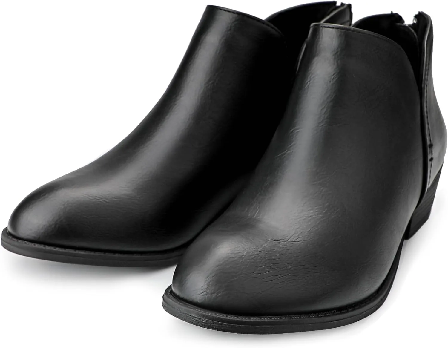 Ankle Boots for Women.Women's Low Heeled Booties.Fashion Thick Heel Design