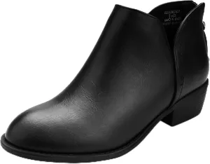 Ankle Boots for Women.Women's Low Heeled Booties.Fashion Thick Heel Design