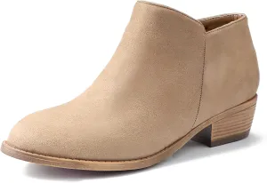 Ankle Boots for Women.Women's Low Heeled Booties.Fashion Thick Heel Design
