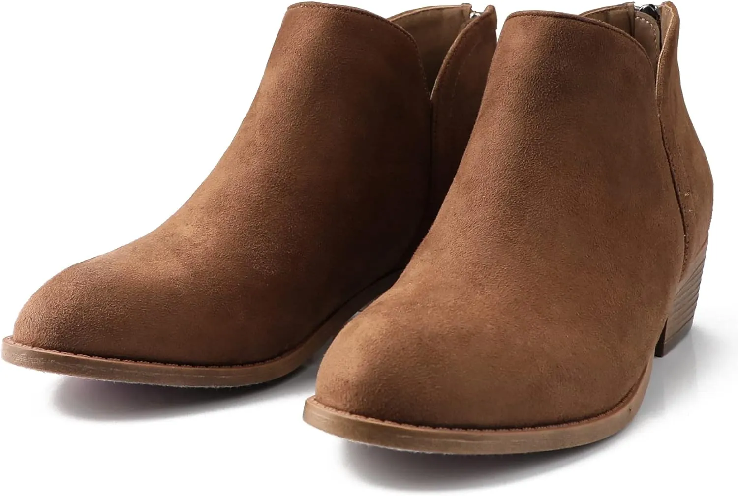 Ankle Boots for Women.Women's Low Heeled Booties.Fashion Thick Heel Design