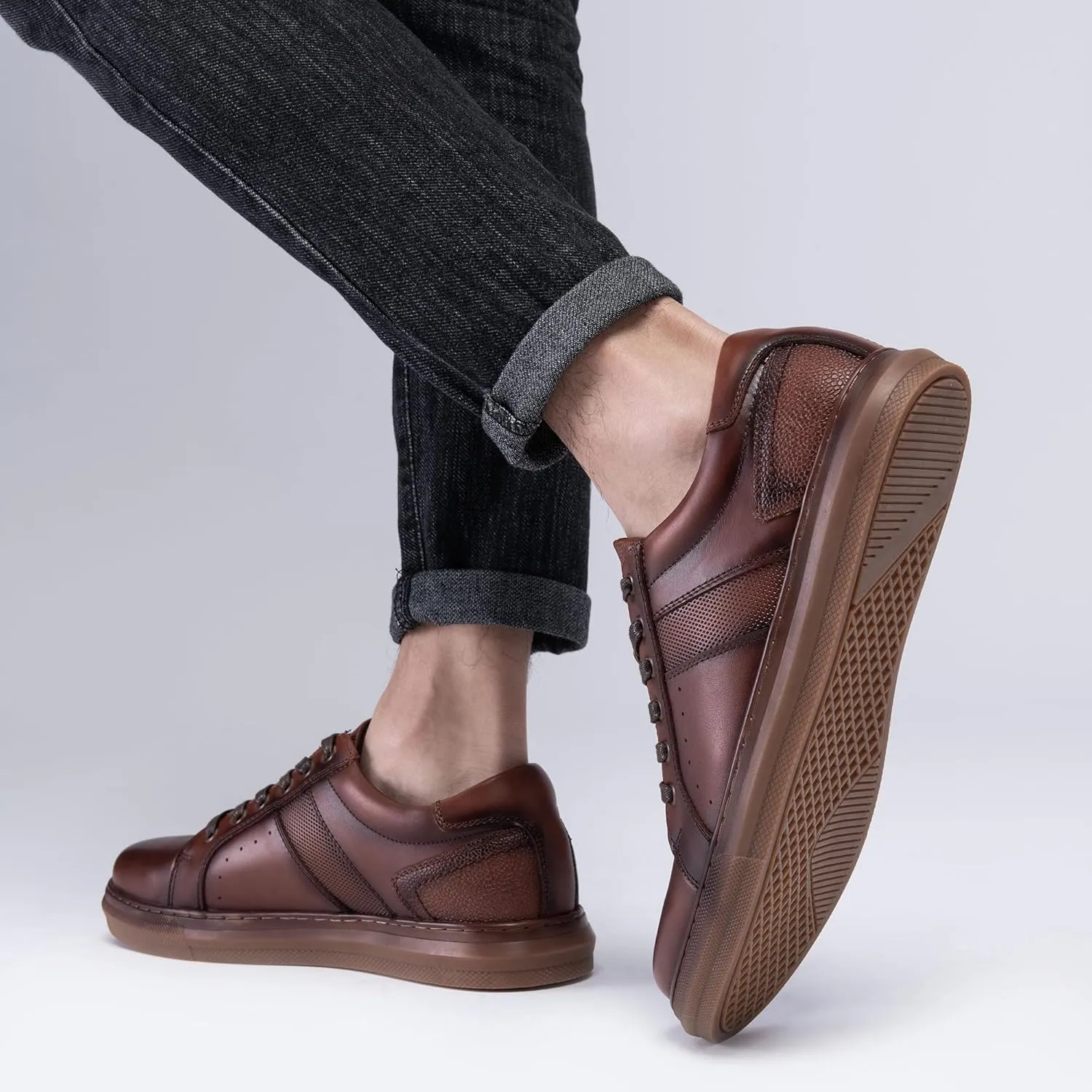 Arkbird Mens Fashion Sneakers Classic Casual Shoes Stylish Lace-up Oxford Shoes for Men