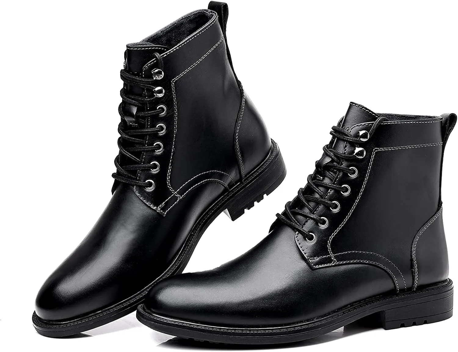 Arkbird Men's Motocycle Combat Boots, Comfortable Stylish Lace Up Fashion Casual Boot For Men