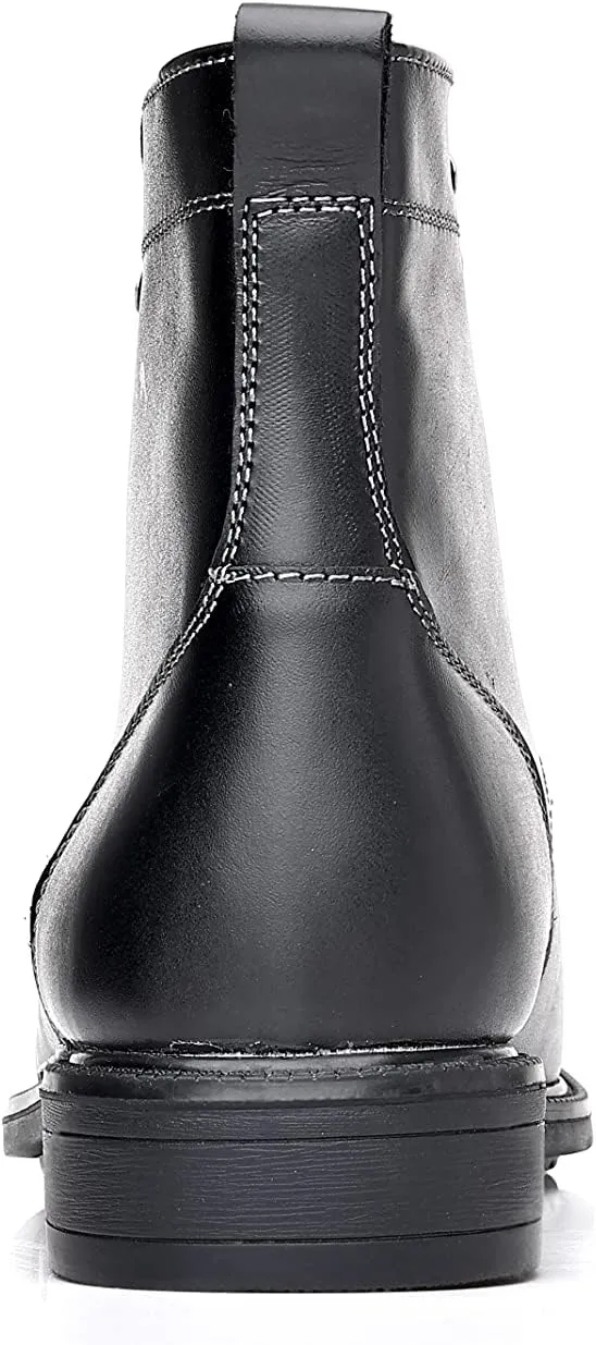 Arkbird Men's Motocycle Combat Boots, Comfortable Stylish Lace Up Fashion Casual Boot For Men