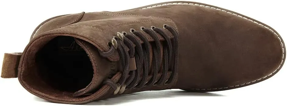 Arkbird Men's Motocycle Combat Boots, Comfortable Stylish Lace Up Fashion Casual Boot For Men