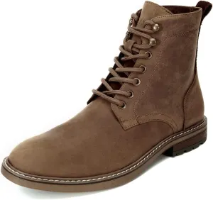 Arkbird Men's Motocycle Combat Boots, Comfortable Stylish Lace Up Fashion Casual Boot For Men