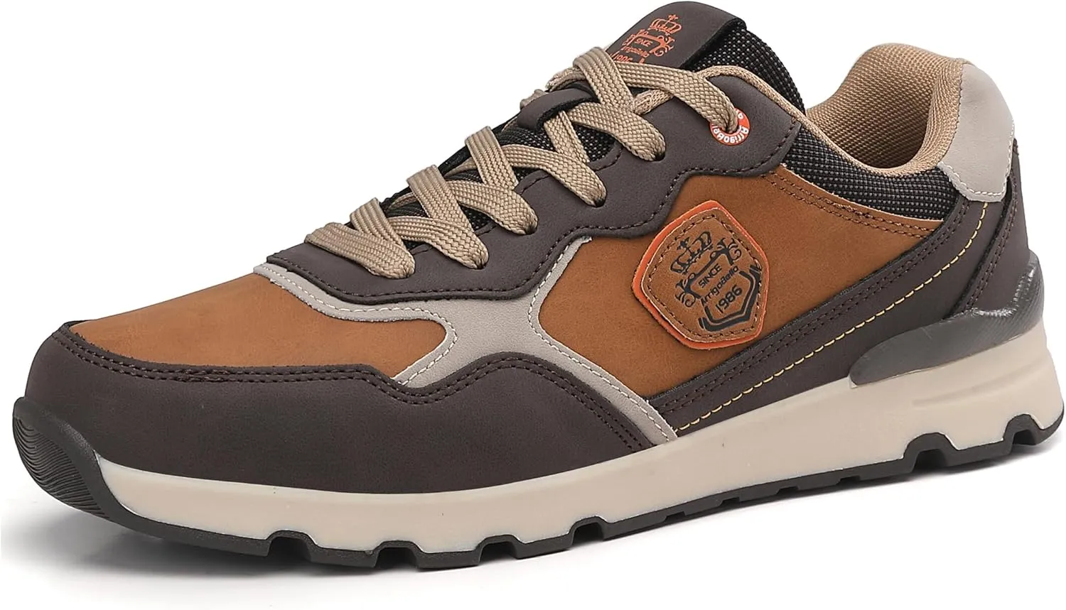 ARRIGO BELLO Men Shoes Casual Sneakers Fashion Low-Top Leather Non-Slip Walking Trainers Size 8-12