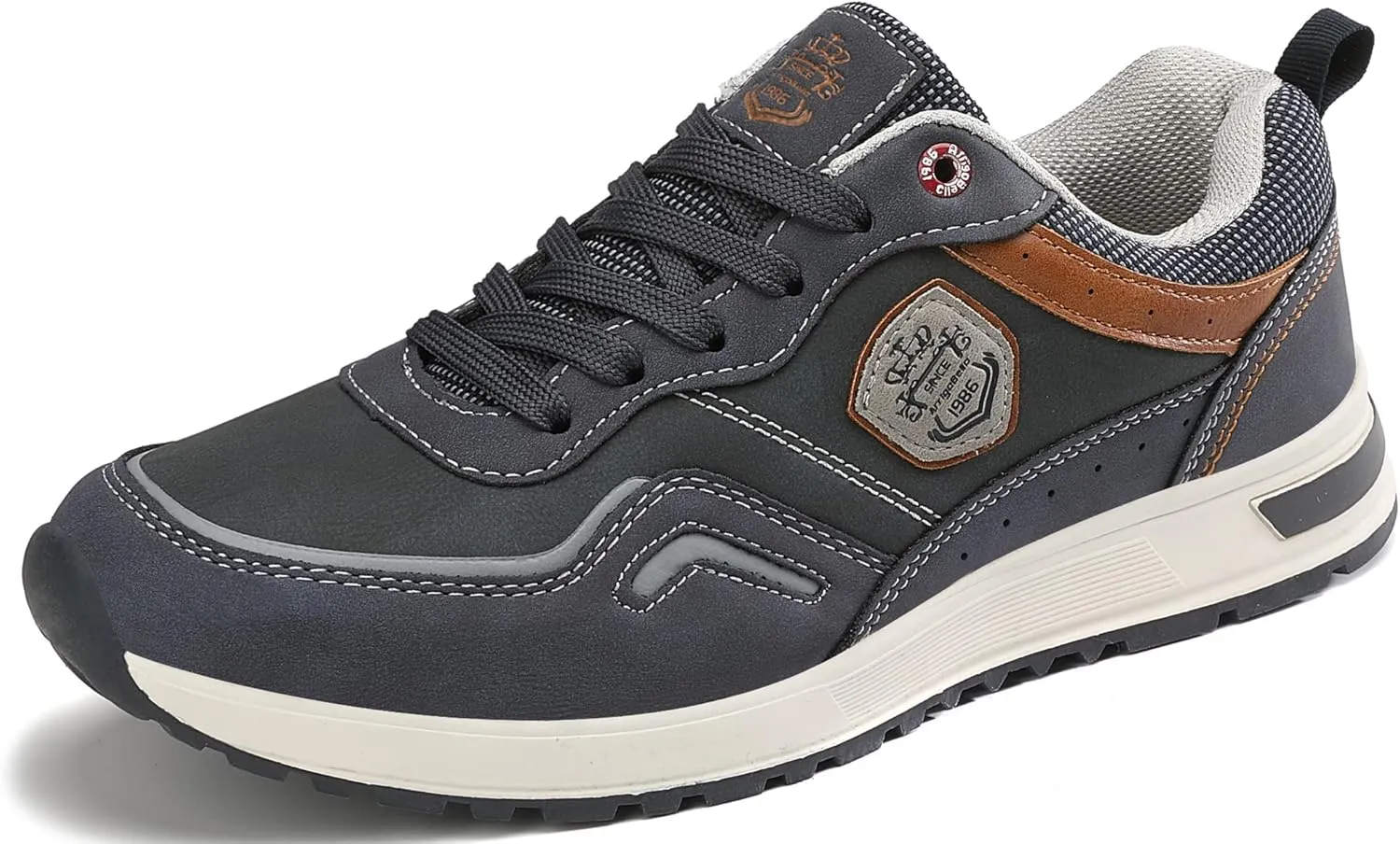 ARRIGO BELLO Men Shoes Casual Sneakers Fashion Low-Top Leather Non-Slip Walking Trainers Size 8-12