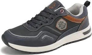 ARRIGO BELLO Men Shoes Casual Sneakers Fashion Low-Top Leather Non-Slip Walking Trainers Size 8-12