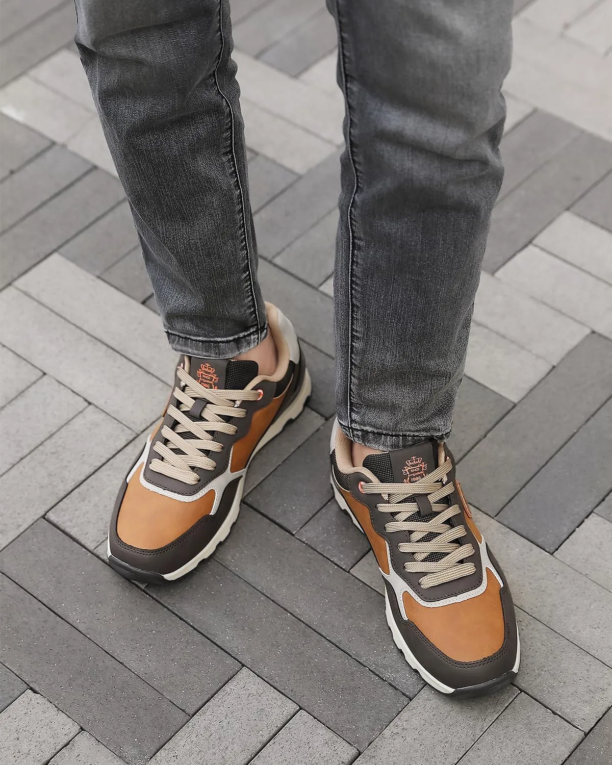 ARRIGO BELLO Men Shoes Casual Sneakers Fashion Low-Top Leather Non-Slip Walking Trainers Size 8-12