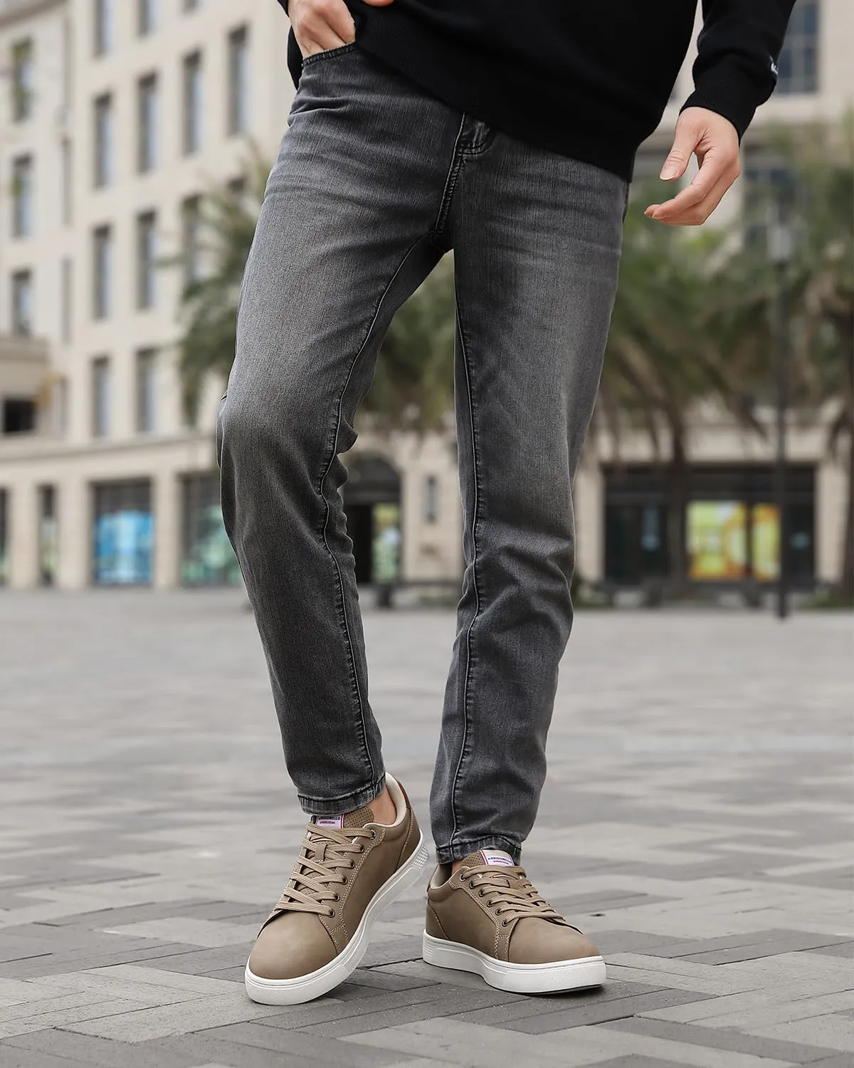ASTERO Shoes for Men Casual Stylish Sneakers Dress Non-Slip Low Top Walking Shoes