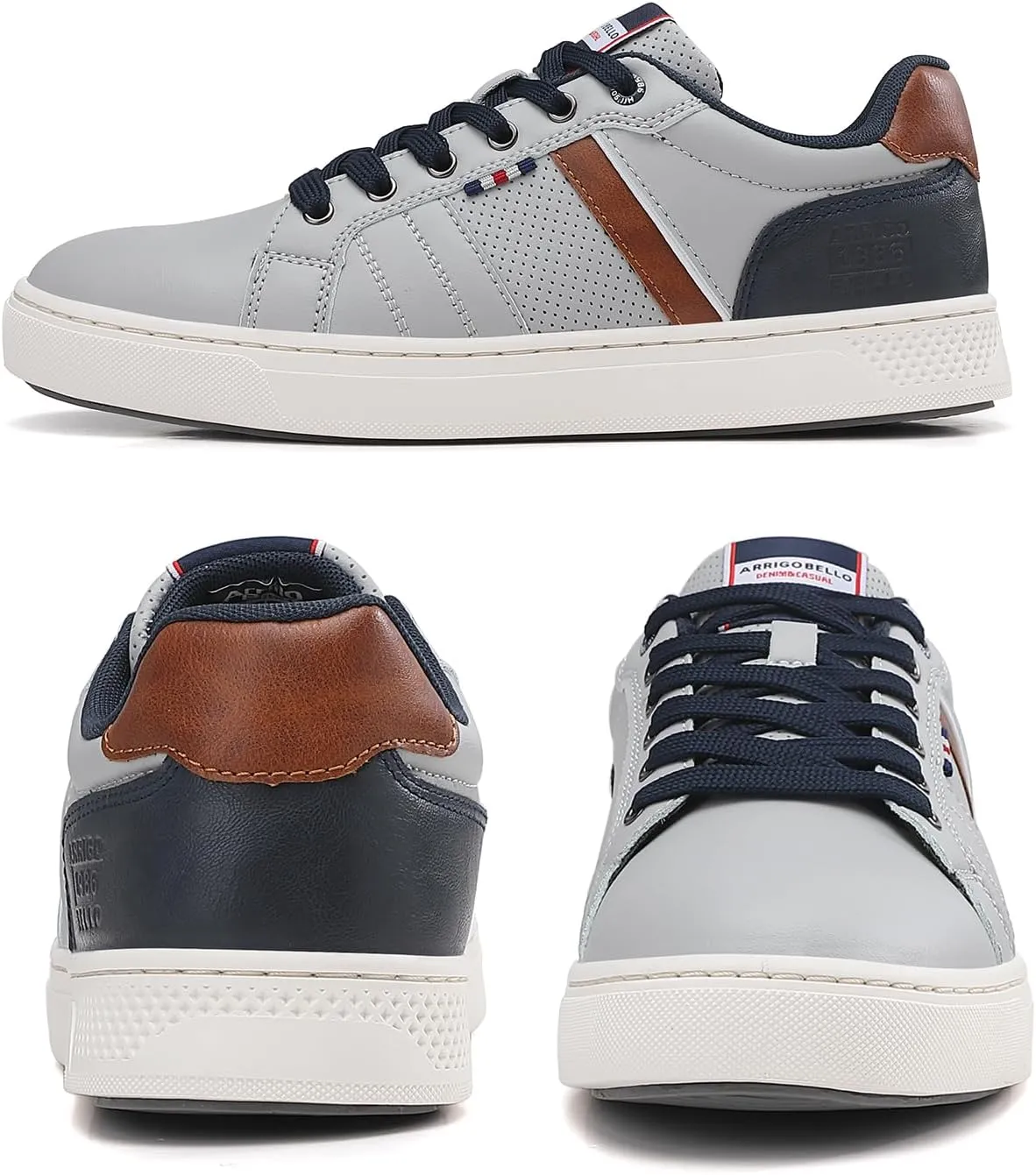 ASTERO Shoes for Men Casual Stylish Sneakers Dress Non-Slip Low Top Walking Shoes