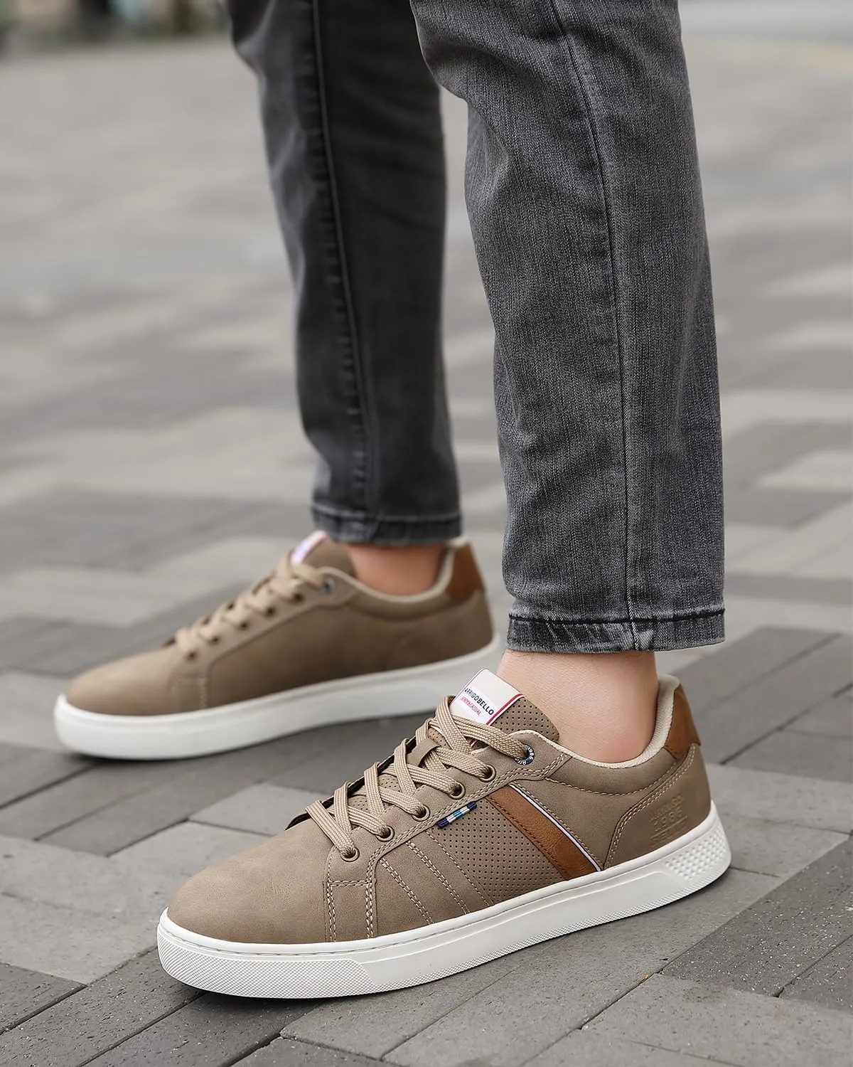 ASTERO Shoes for Men Casual Stylish Sneakers Dress Non-Slip Low Top Walking Shoes