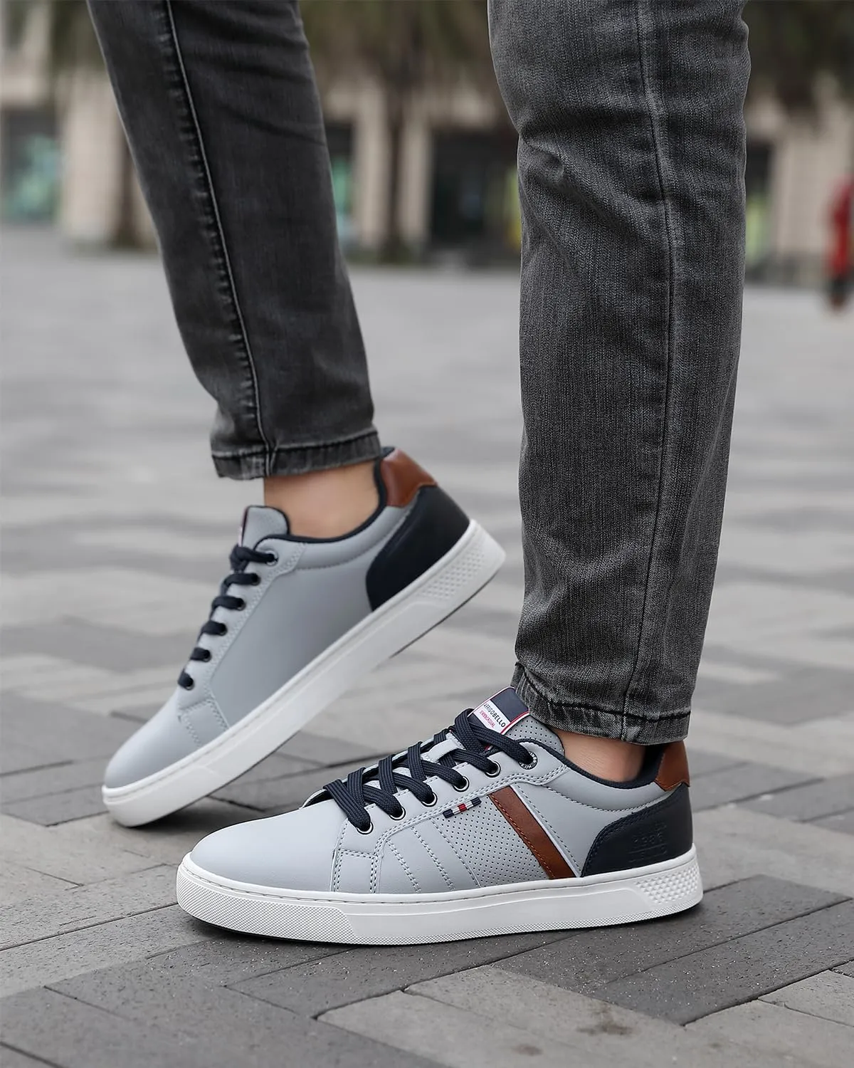 ASTERO Shoes for Men Casual Stylish Sneakers Dress Non-Slip Low Top Walking Shoes