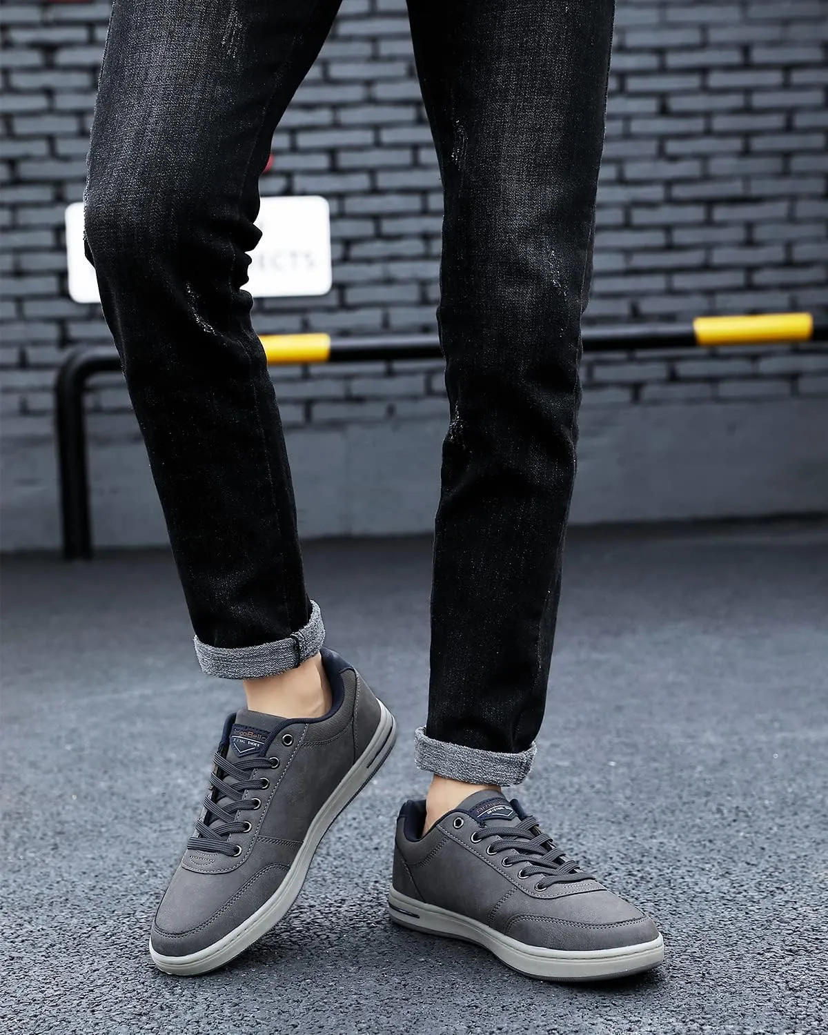 ASTERO Shoes for Men Casual Stylish Sneakers Dress Non-Slip Low Top Walking Shoes