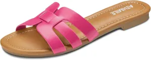 ATHMILE Sandals for Women 2025 Vacation Womens Sandals Dressy Summer Flats Sandals Women Slides for Party Wedding Beach
