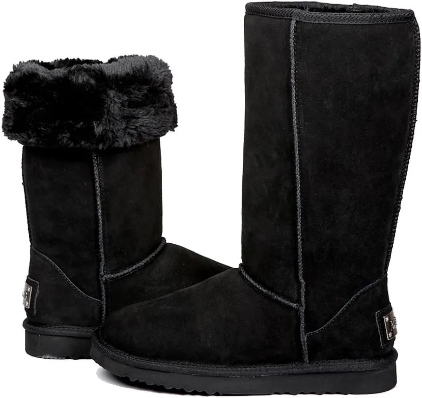 AUSLAND Men's Classic Water-resistant Short Snow Boots 5654