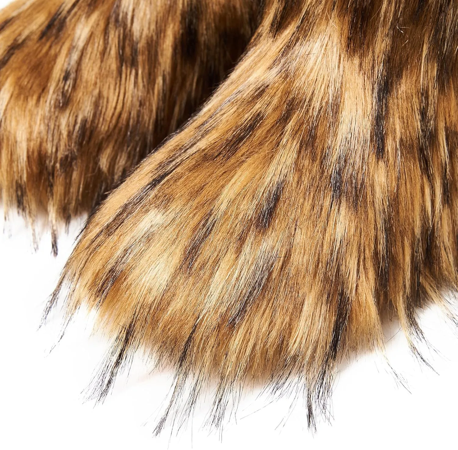AUSLAND Women's Faux Fur Boots - Furry Fluffy Winter Snow Boots for Women, Fleece Lined Warm Comfortable Outdoor Mid-Calf Boots 9368
