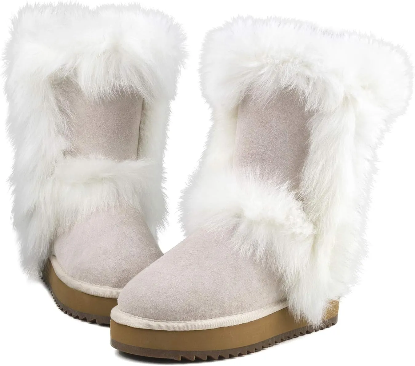 AUSLAND Women's Platform Winter Snow Boots 99256