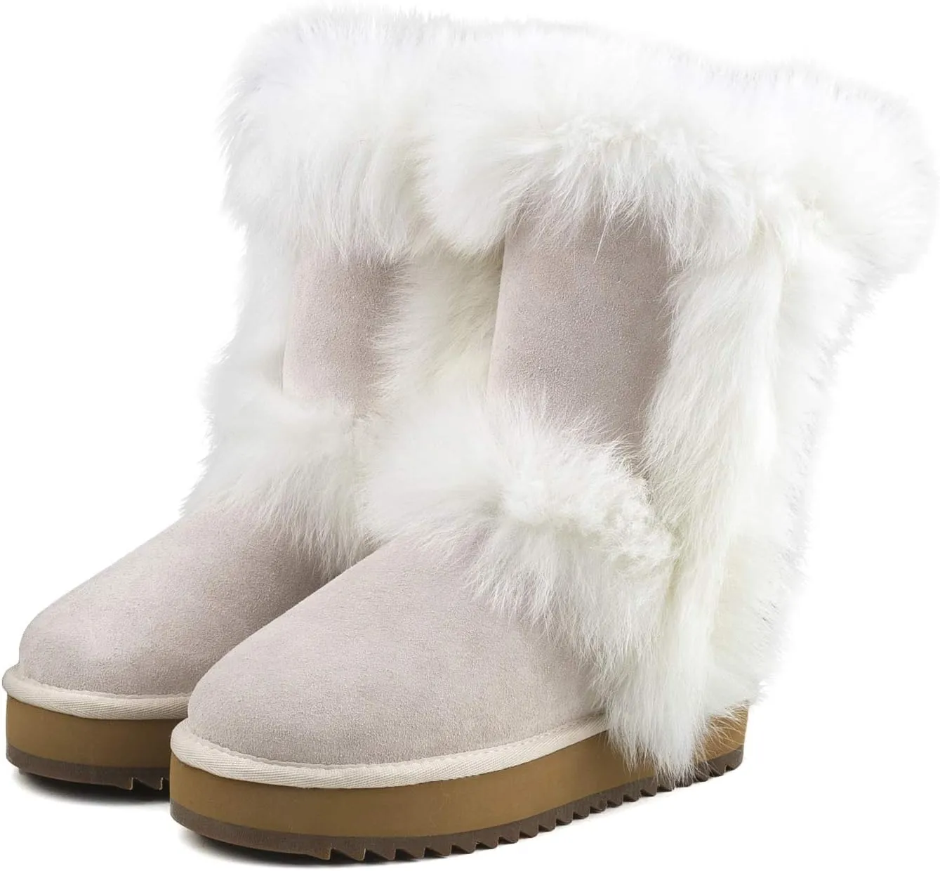 AUSLAND Women's Platform Winter Snow Boots 99256