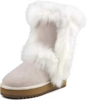 AUSLAND Women's Platform Winter Snow Boots 99256