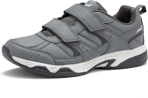 Avia Avi-Union II Strap Non Slip Shoes for Men, Hook and Loop Mens Walking Shoes with Memory Foam, Comfort Restaurant and Diabetic Shoes for Men - Black Wide or Extra Wide Width Safety Footwear