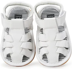 Baby Girl Boy Sandals, Premium Soft Anti-Slip Sole Infant Baby Sandals Summer Casual Beach Shoes Bowknot Princess Dress Flats Prewalker First Walker Shoes