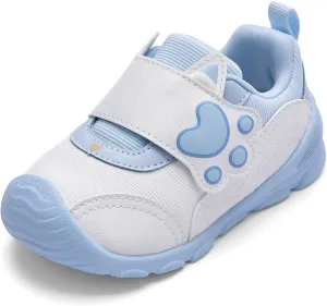 Balabala Toddler Casual Sneakers Unisex Kids Walking Shoes with Hook and Loop, Breathable Cozy and Lightweight