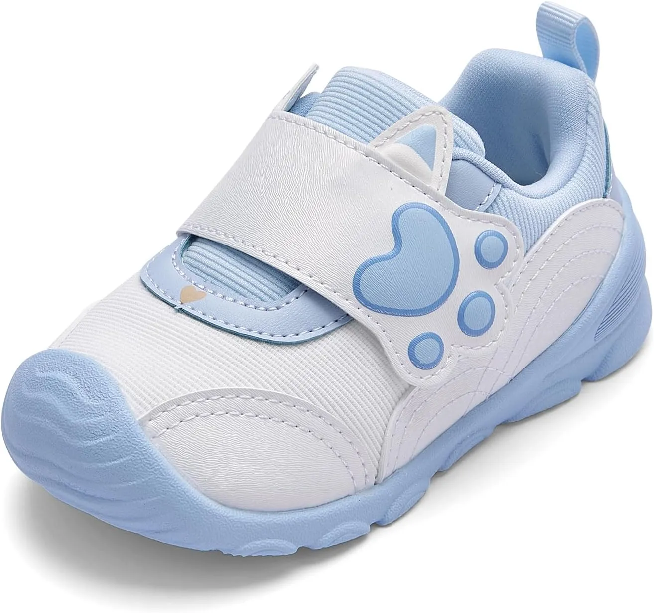 Balabala Toddler Casual Sneakers Unisex Kids Walking Shoes with Hook and Loop, Breathable Cozy and Lightweight