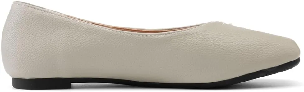Ballet Flats for Womens Girls Square Toe Soft Comfortable Slip On Ballerina Walking Loafers Dress Shoes