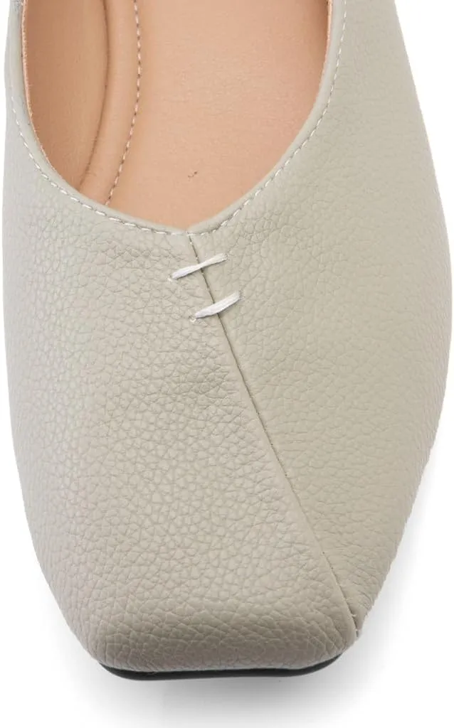Ballet Flats for Womens Girls Square Toe Soft Comfortable Slip On Ballerina Walking Loafers Dress Shoes