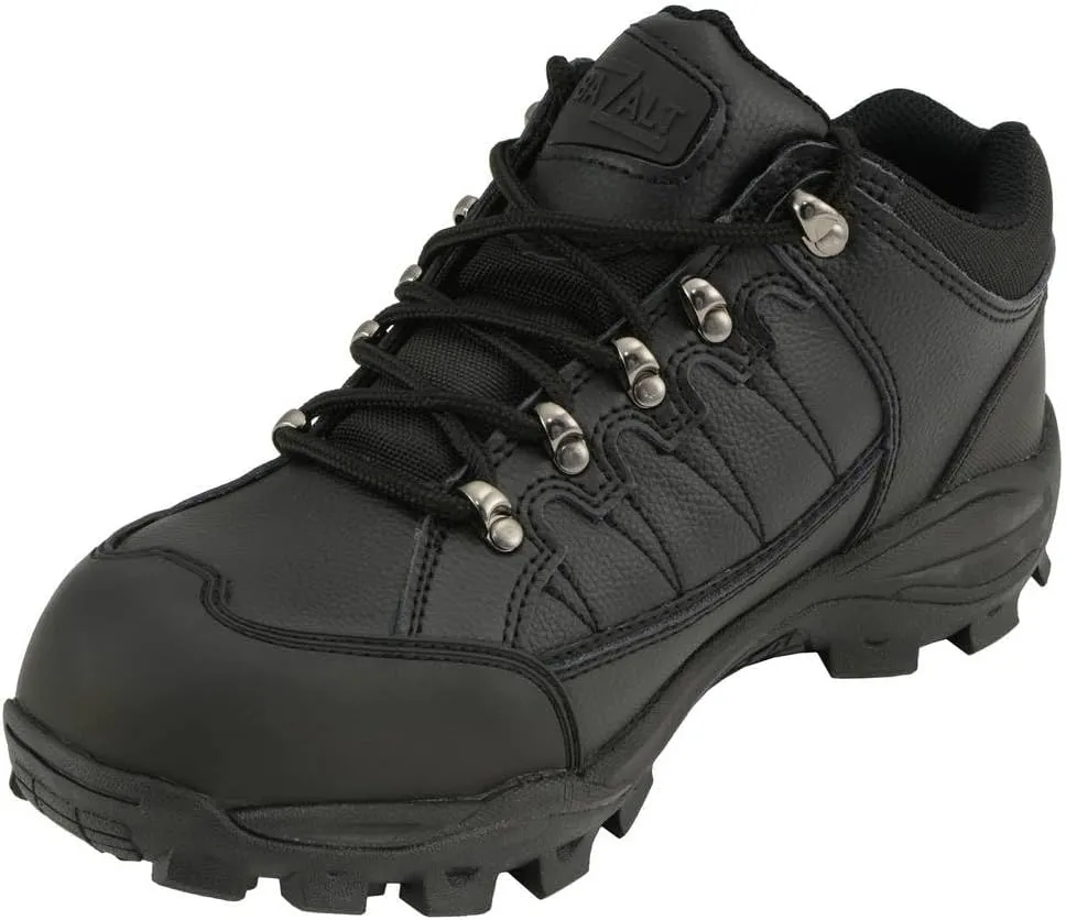Bazalt MBM9127ST Men's Black Water and Frost Proof Leather Shoes with Composite-Toe - 11