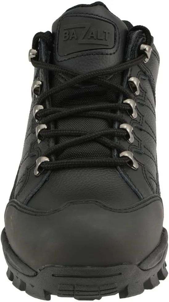 Bazalt MBM9127ST Men's Black Water and Frost Proof Leather Shoes with Composite-Toe - 11