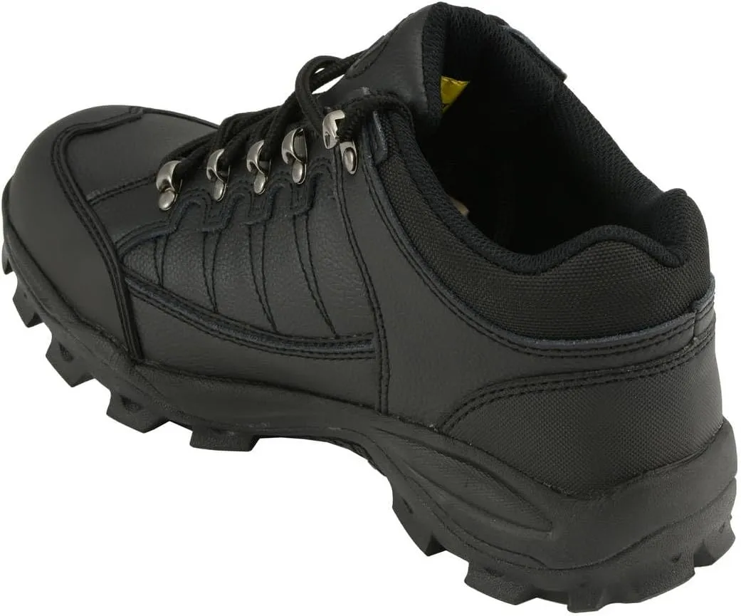 Bazalt MBM9127ST Men's Black Water and Frost Proof Leather Shoes with Composite-Toe - 11