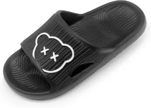 Bear Slides Smiley Face Sandals Slippers for Women and Men Ultra Comfort Non-Slip Shower Sandals Indoor and Outdoor Use Quick Drying Pool Party Home