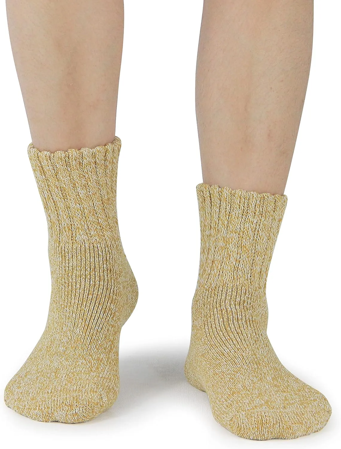 BenSorts Women's Winter Boots Socks Thick Warm Cozy Crew Socks Solid Color Gifts