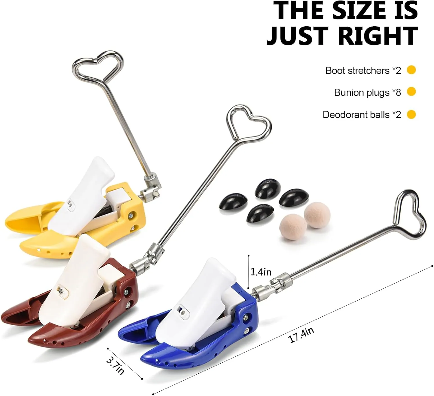 Boot Stretcher For Cowboy For Men Women,Shoe Stretcher Adjustable Shoe High Instep&Width Shoe Tree For Thick Wide Feet