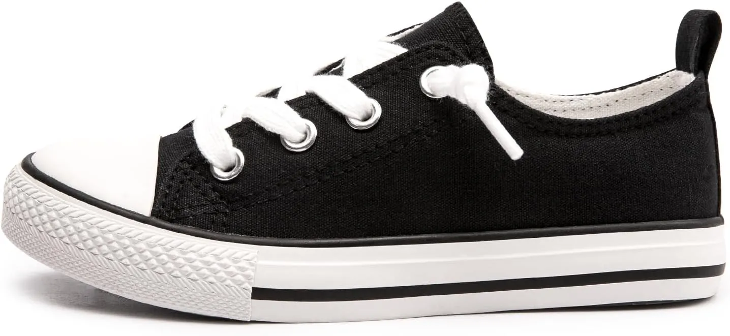 Boy Girls Canvas Shoes Slip on Sneakers Comfort Casual Walking Shoes for Little Kid Big Kid