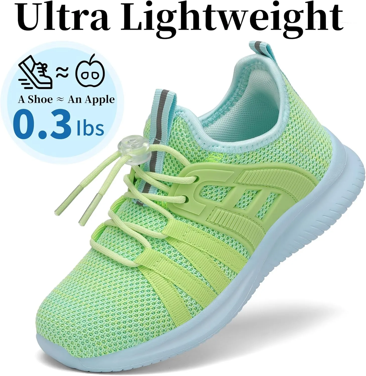 Boys Girls Sneakers Lightweight Kids Tennis Shoes Breathable Running Shoes Comfortable Toddler/Little Kid/Big Kid