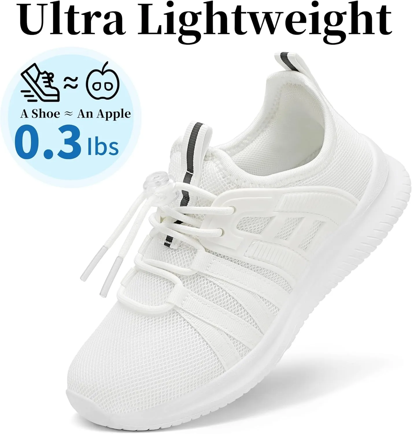 Boys Girls Sneakers Lightweight Kids Tennis Shoes Breathable Running Shoes Comfortable Toddler/Little Kid/Big Kid