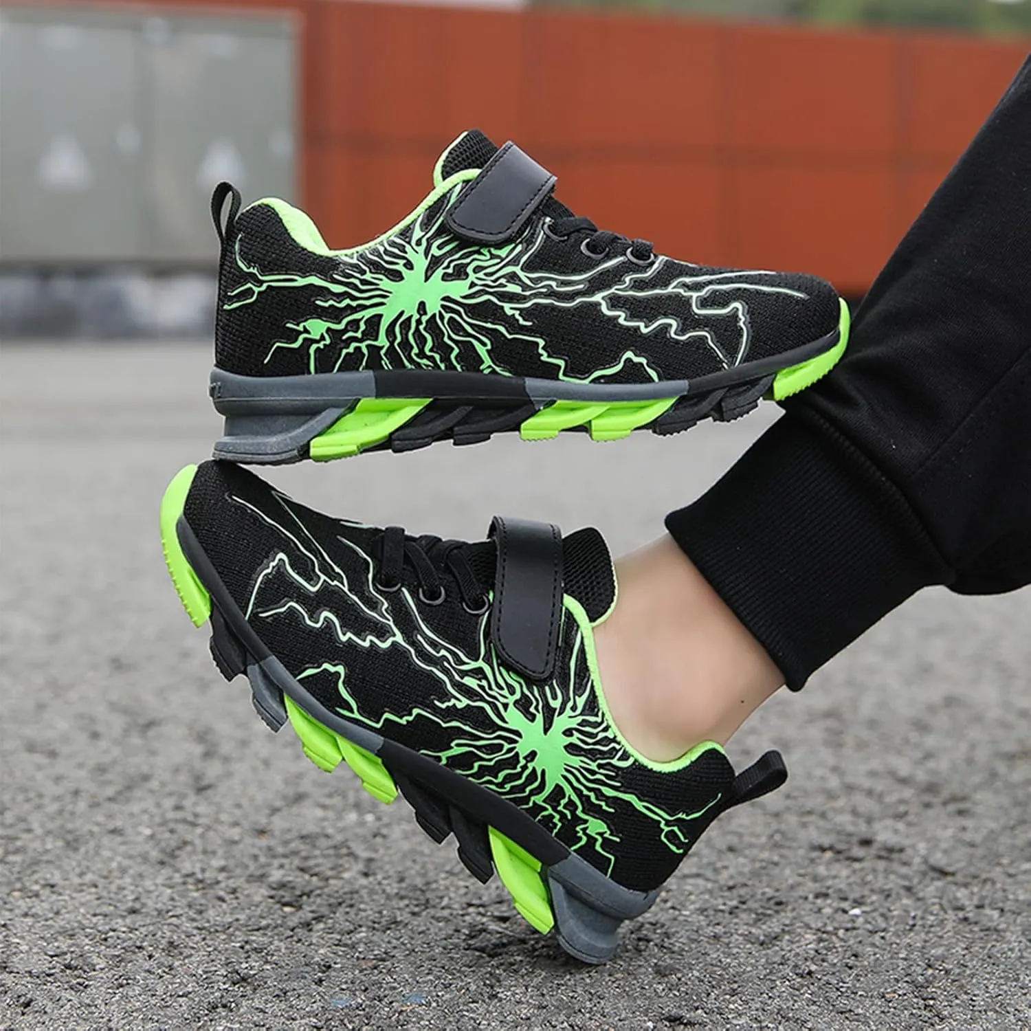 Boys Girls Sneakers Mesh Breathable Fashion Primary School Students Athletic Casual Rubber Sole Kids Running Shoes
