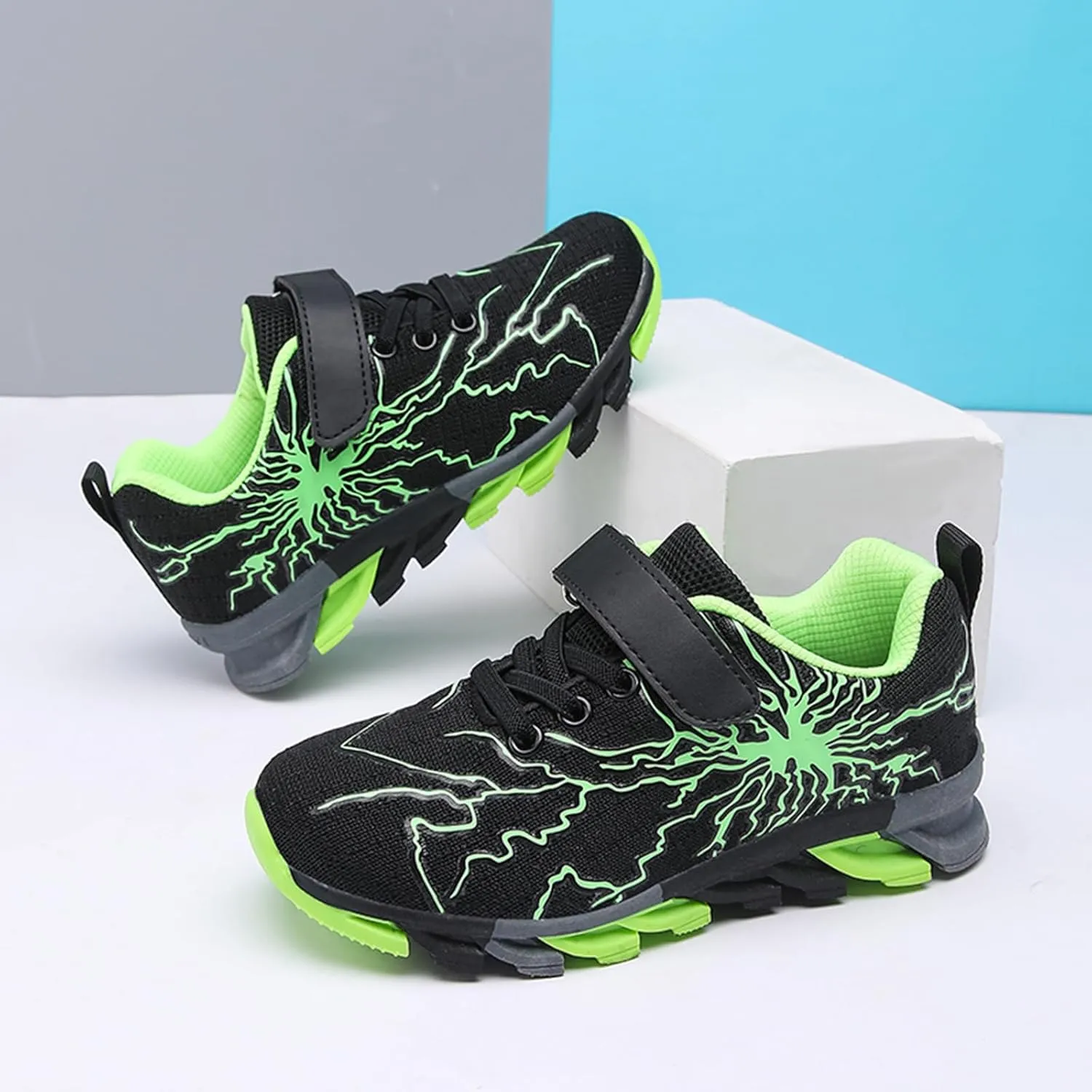 Boys Girls Sneakers Mesh Breathable Fashion Primary School Students Athletic Casual Rubber Sole Kids Running Shoes