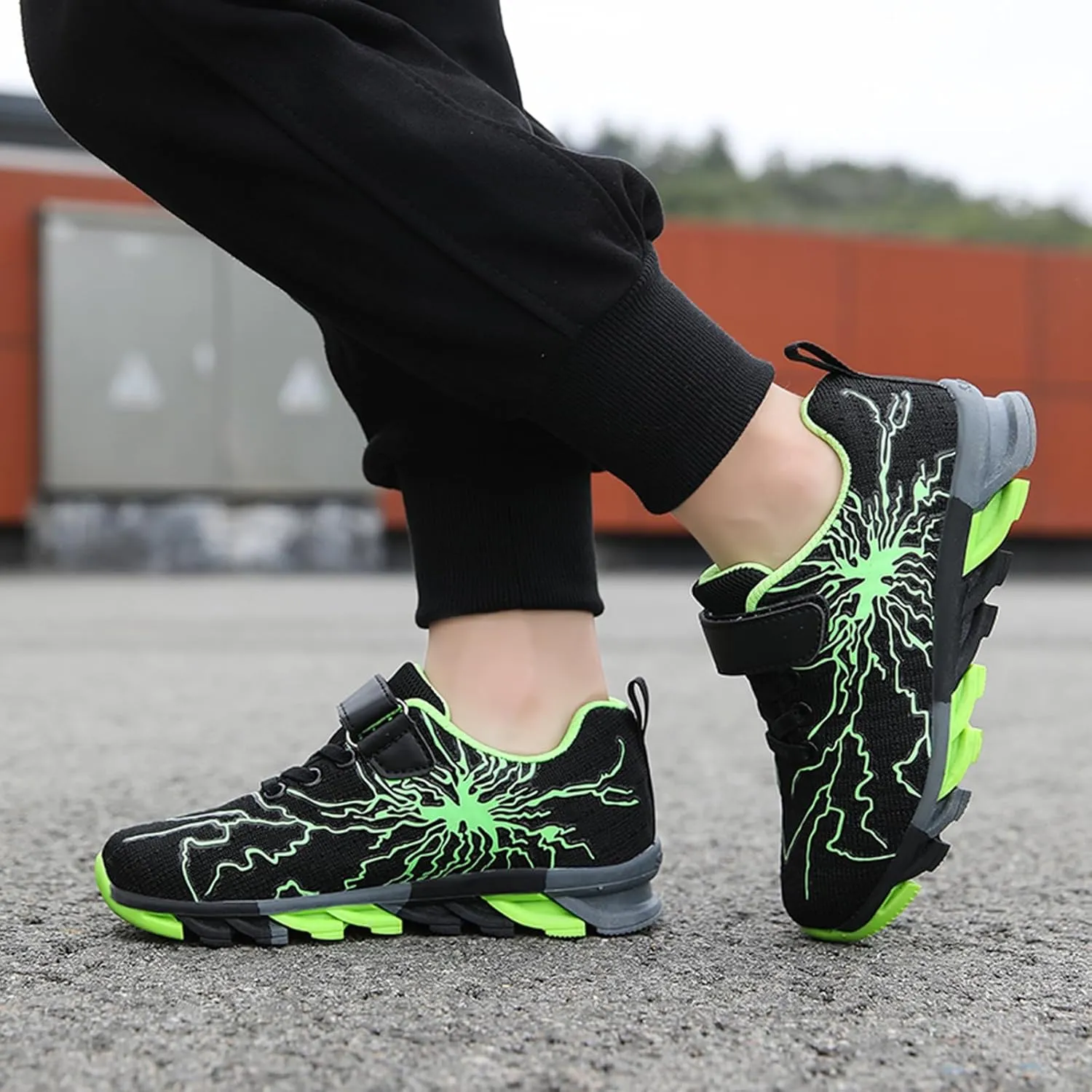 Boys Girls Sneakers Mesh Breathable Fashion Primary School Students Athletic Casual Rubber Sole Kids Running Shoes