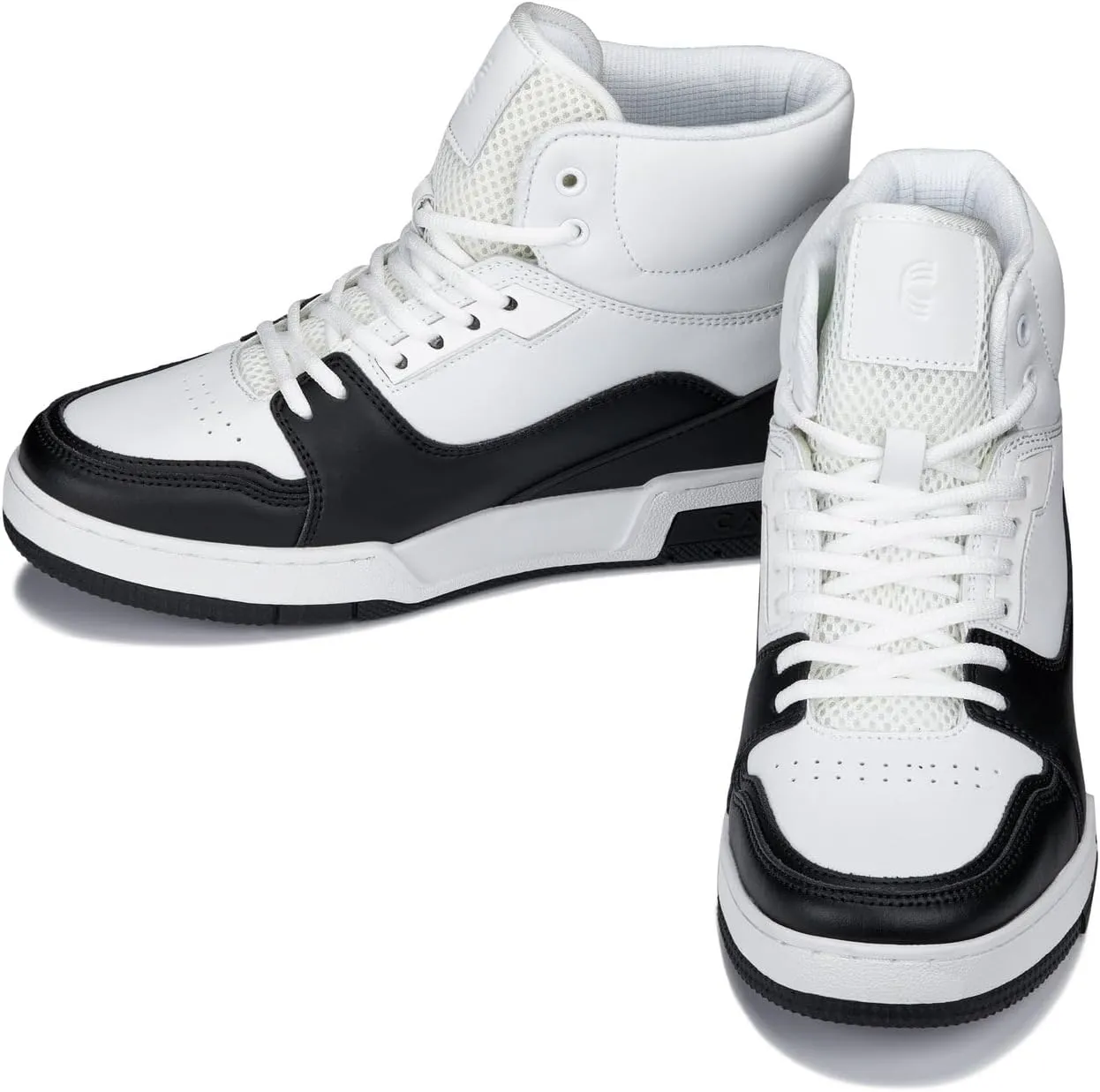 CALTO Men's Invisible Height Increasing Elevator Shoes - Lace-up Sporty High Top Sneakers - 3 Inches Taller