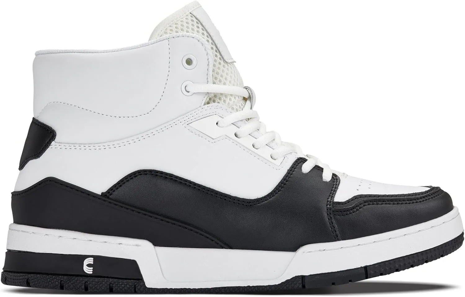 CALTO Men's Invisible Height Increasing Elevator Shoes - Lace-up Sporty High Top Sneakers - 3 Inches Taller