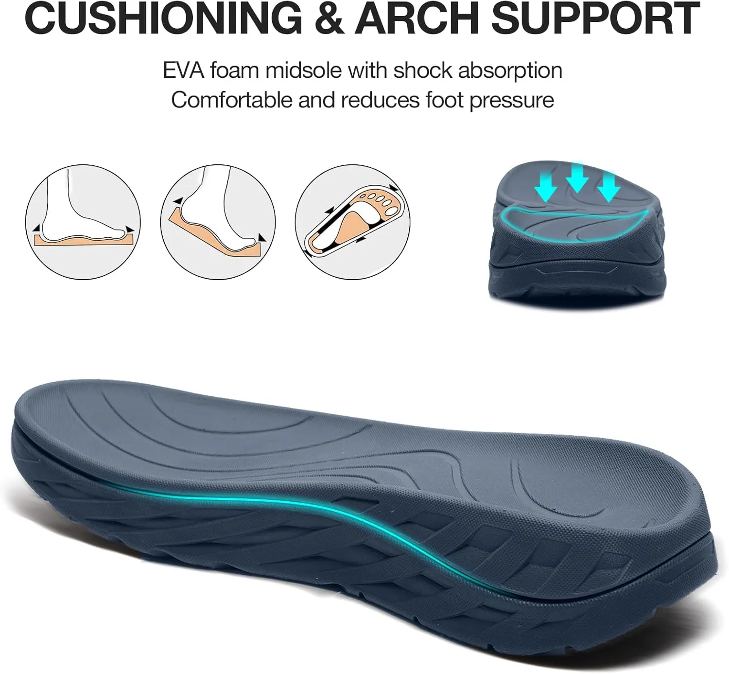 CAMEL CROWN Hiking Sandals for Men with Adjustable Strap Man Walking Sandal Arch Support Sports Sandals Breathable Mesh Beach Sandal